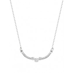 D22 Curved Bar necklace .11tdw 10k white gold Reg $555.00