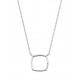 C134 10k White gold Geometric Square pendant .02tdw Reg $240.00