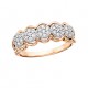 D27 14K two tone Pink and white gold Endless Radiance diamond ring .35tdw  Reg $1500.00