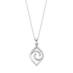 D29 10K white gold Navette pendant .10tdw