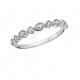 C124 10K white gold round and marquise design with round diamonds .09tdw stackable ring   Reg $450.00