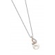 D75 Sterling Silver Pink plate with pearl and .02tdw Diamond pendant. Reg $195.00