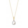 D87 10kt gold diamond pendant