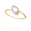 D88Y 10ky dia Marq shape ring .07tw