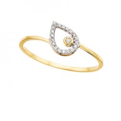 D90Y 10ky dia Pear shape ring .06tw, regular $375