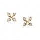 10KY Sweet Temptations Floral Earrings .02tw