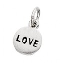 D60 Sterling Silver "Love" Charm