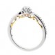 D32 14kw Engagement Ring .23tw + 1/4ct ctr