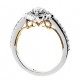 D34 14wy Halo Engagement Ring .35tw + .20ctr