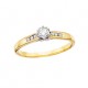 D38 10tt Engagement Ring .06tw + .18ct ctr 
