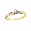 D38 10tt Engagement Ring Reg .06tw + .18ct ctr
