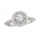 D30 14wp Halo Engagement Ring .60tw + .40ctr