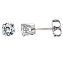 A9 14kw diamond Solitaire Earrings 1/4 total weight