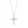 G14 14KW LDS DIAMOND CROSS PENDANT 1/4TW 