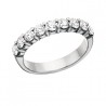 A62 14KW/KY Aniversary Ring 9RD Prong 1/3TW