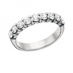 A63 14KW/KY Aniv Ring 9RD Prong 1/2TW