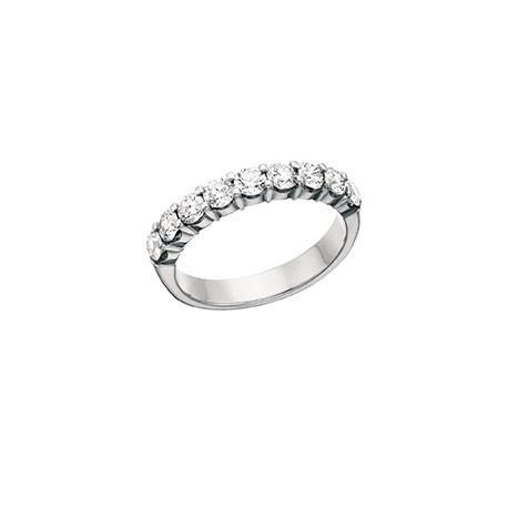 A63 14KW/KY Aniv Ring 9RD Prong 1/2TW