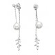 E67 SS PRL DROP EARRINGS