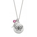 E73 STERLING SILVER BUTTERFLY PENDANT