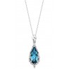 G3 14kt Blue Topaz Pendant