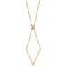 G6 10KY DIAMOND SHAPE NECKLACE .02CT