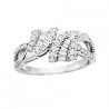 G24 14KW BAGUETTE DIAMOND BYPASS RING .79TW 