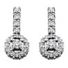 14KW  Diamond Earrings 1/2tw