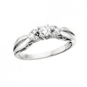 G47 14KW ENGAGEMENT RING .12TW+.20CTR 