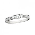 G68 14KW 3 STONE RING 3/4TW
