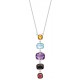 G82 SS MULTI COLOR GEMSTONE NECK REG $300