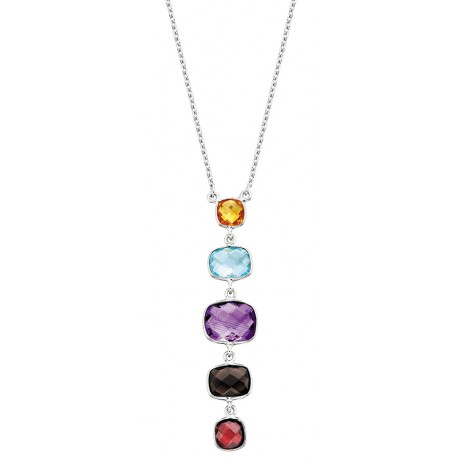 G82 SS MULTI COLOR GEMSTONE NECK REG $300