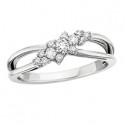 K1 Beautiful 1/2ct waterfall of diamond ring
