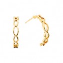  10KY Marquise Shape Cut-Out Half Hoops