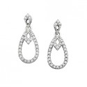  14K Teardrop Earrings 1/5tdw