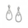  14K Teardrop Earrings 1/5tdw