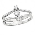 K20 3 Diamond Ring in14k